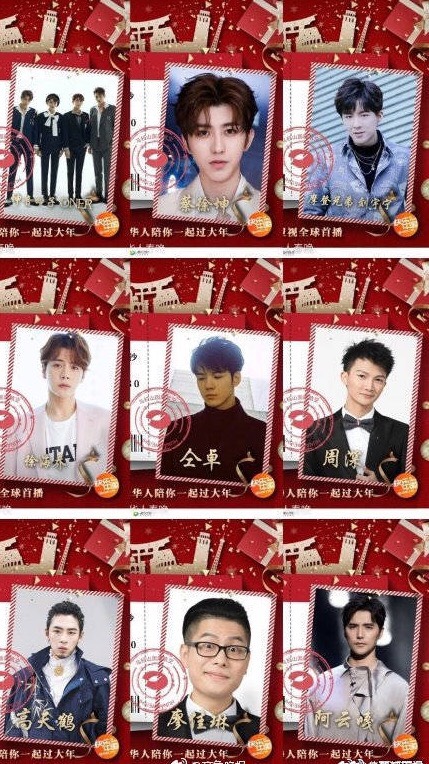 各大卫视春晚加盟明星纷纷出炉，