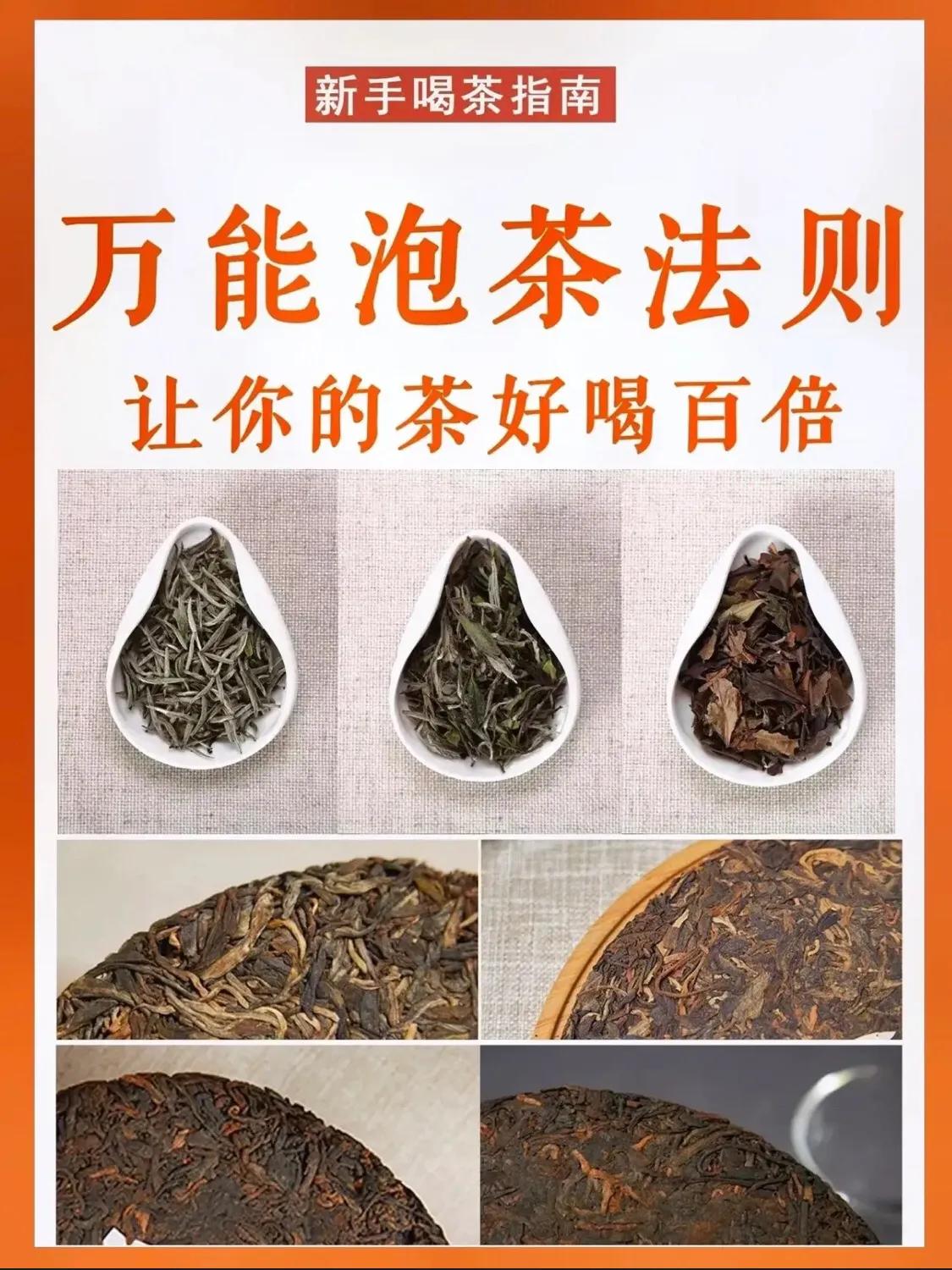 万能泡茶公式，新手学茶入门，让你的茶好喝百倍！
 