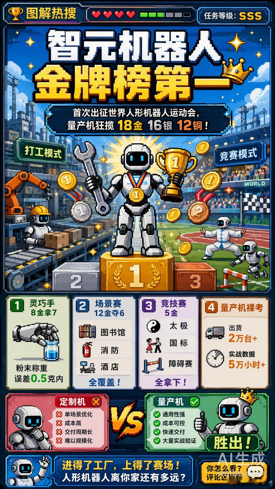8月26日，第二届世界人形机器人运动会在北京“冰丝带”落幕。智元机器人...