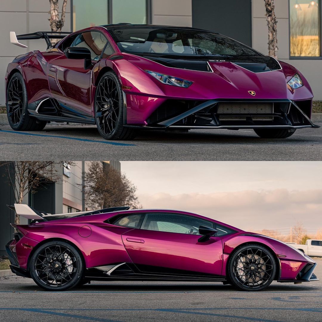 The Lamborghini Huracan STO.Purple Lambo