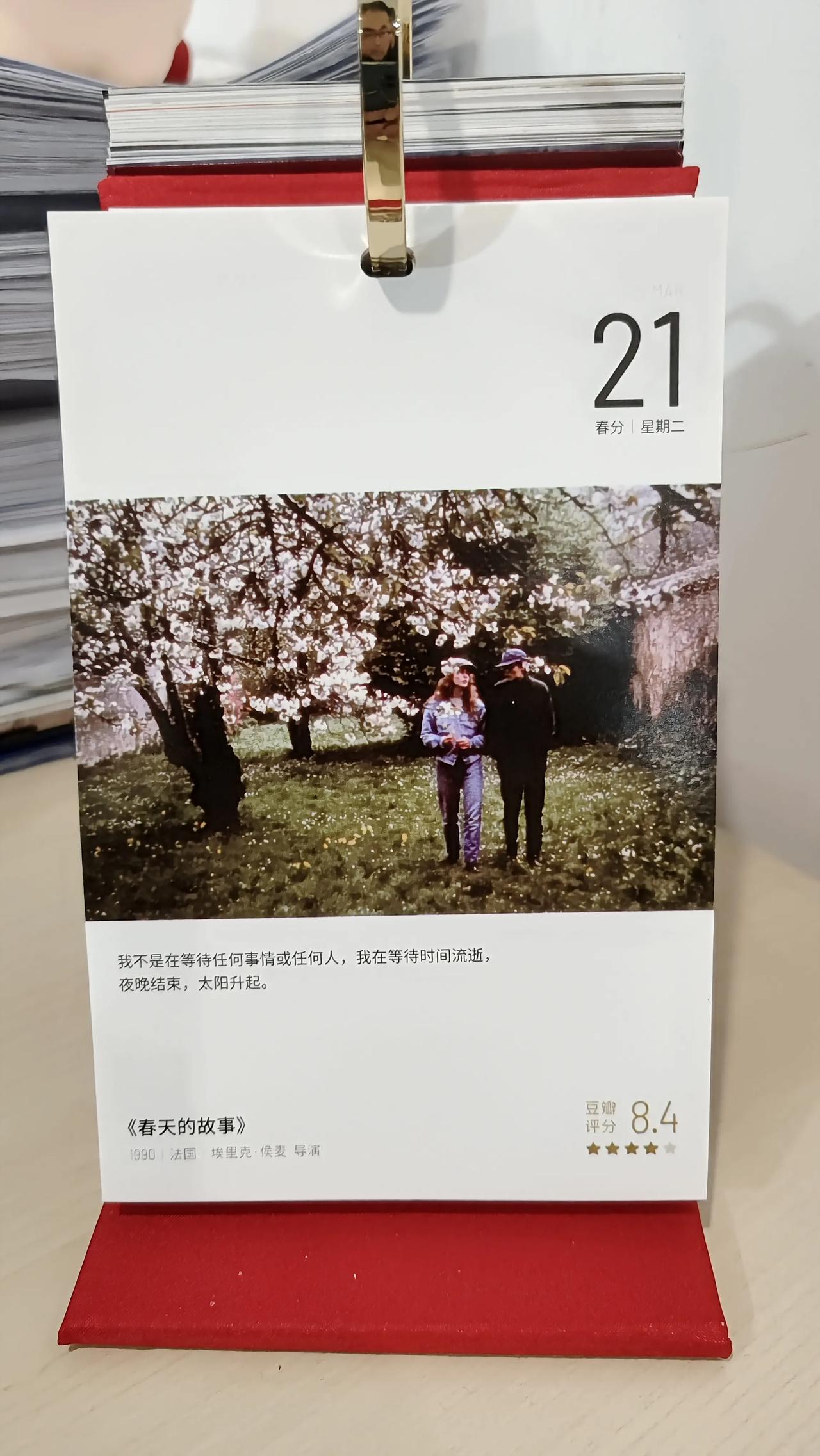 我不是在等待任何事情或任何人，我在等待时间流逝，夜晚结束，太阳升起。