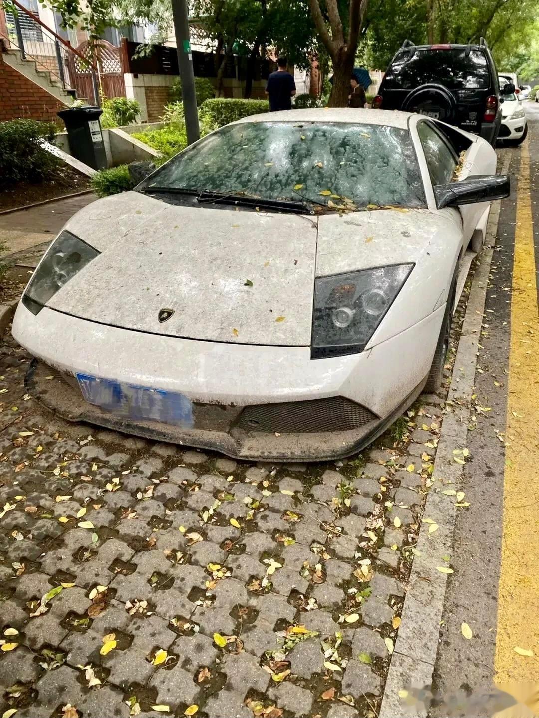 这辆大牛兰博基尼浪费了，谁的啊？不开给我开嘛！ ​​​