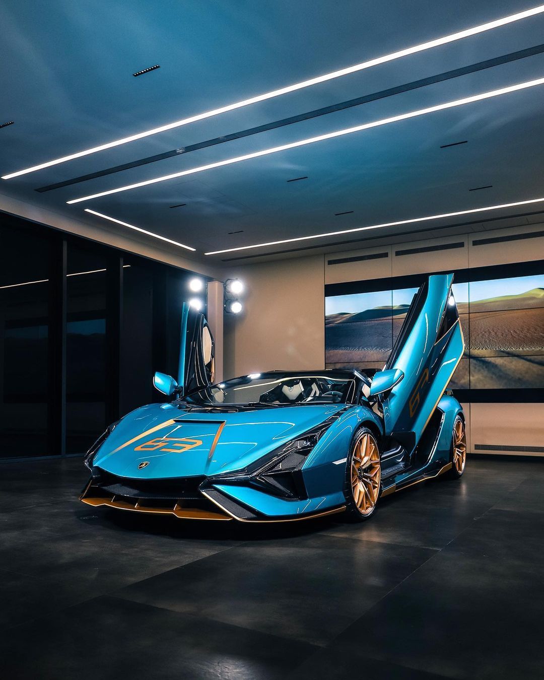 The only Lamborghini Sian Roadster in Bl