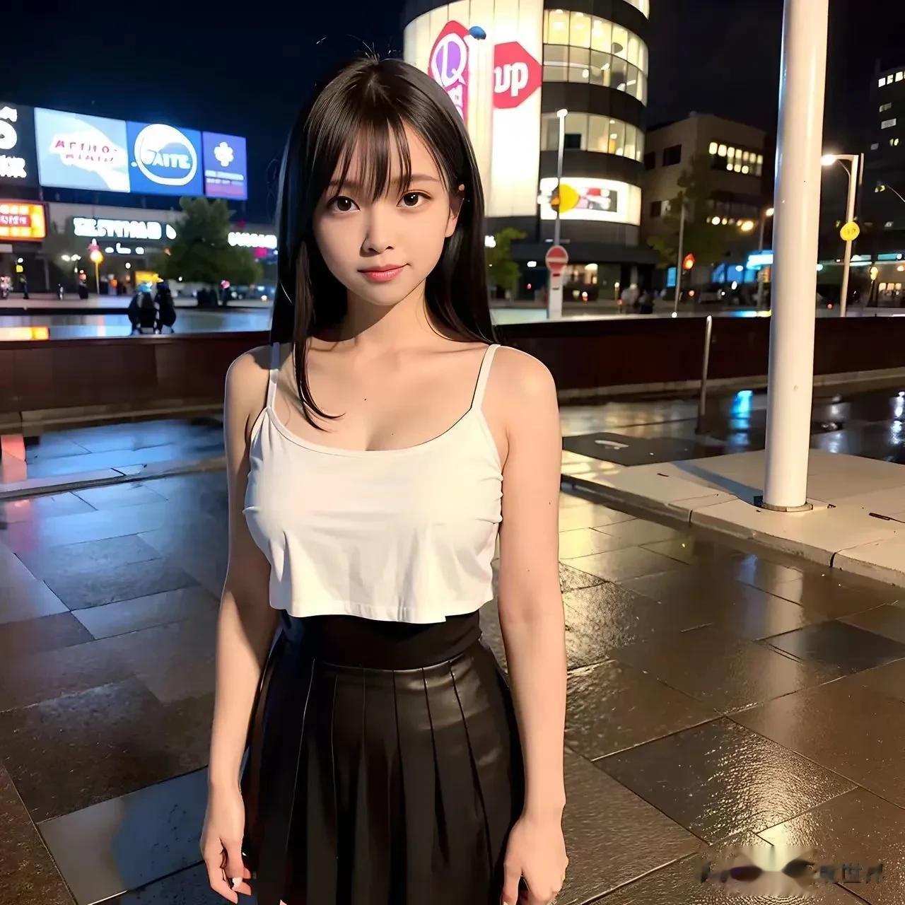 AI画最近很出名，下面给大家欣赏一组街景美女的画，完全分辨不出真假！
太厉害了，