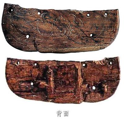 国潮正当红# 【河姆渡文化双鸟朝阳牙雕】（新石器时代）尺寸：长16.6cm，残宽