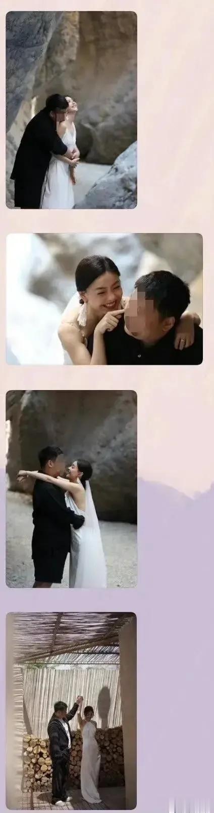 站姐婚纱照曝光，老公胖胖的，可能是发现了什么，于是一气之下把他们的照片卖给了狗仔