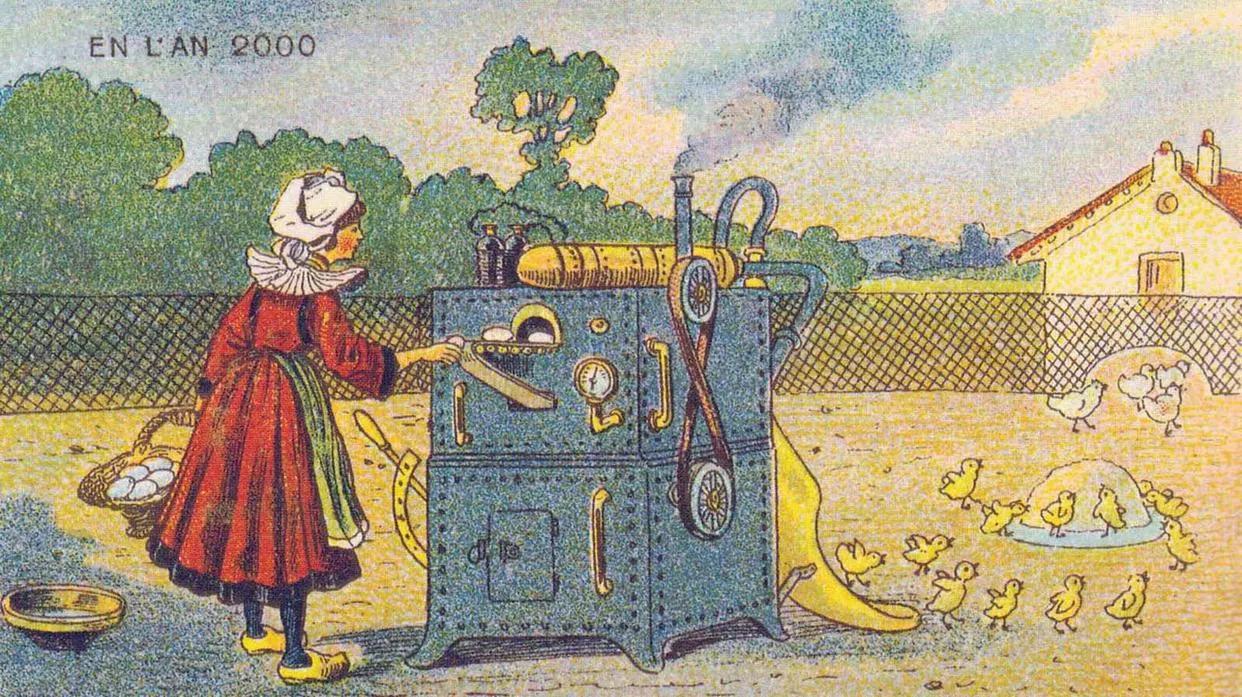 1899年，法国画家幻想100