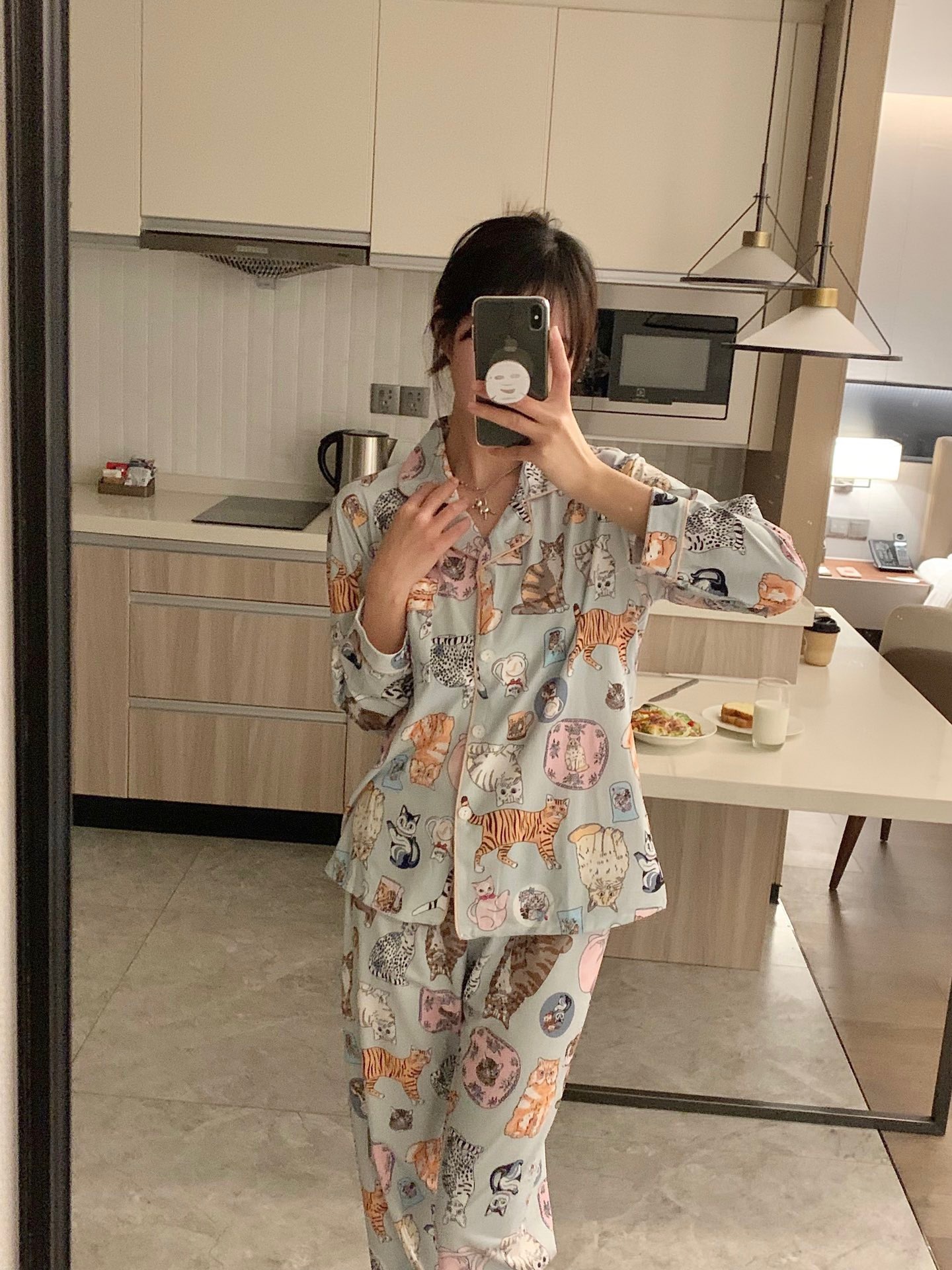 #好物分享#赵露思同款猫咪睡衣终于来了 穿过近期最爱的睡衣 3d印花设计太精致了