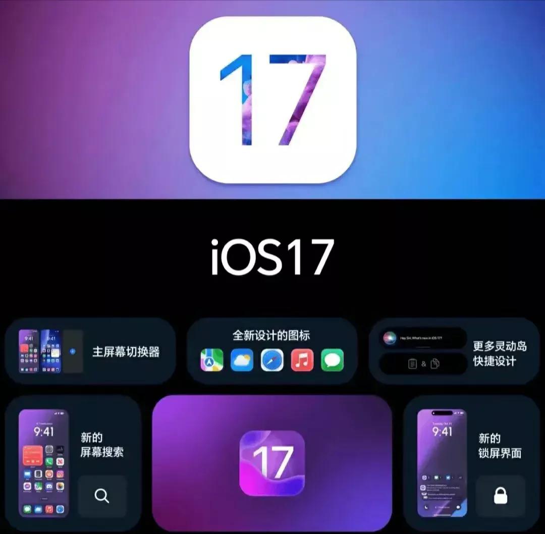 IOS16.3刚刚发布，IOS17已经曝光了。

消息显示，IOS17支持最低的