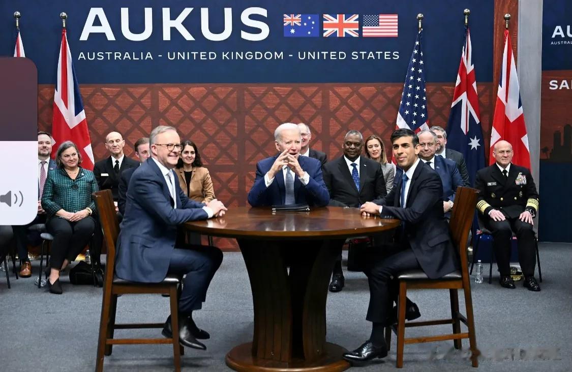 美国总统 Joe Biden、英国首相 Rishi Sunak 和澳大利亚总理 