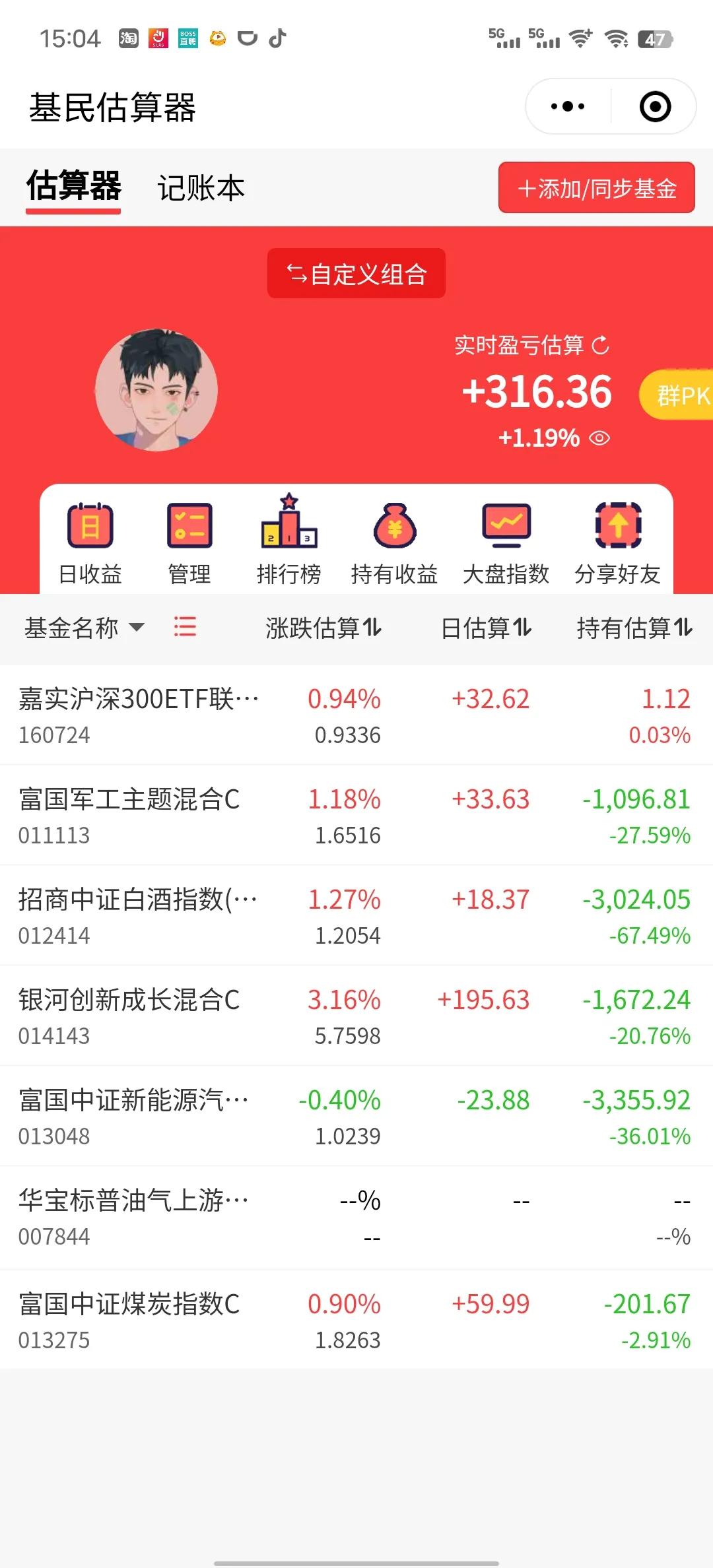 还好下午又涨起来了，今天可以吃点小肉了。最近半导体涨得真猛啊，动不动就3个点起步