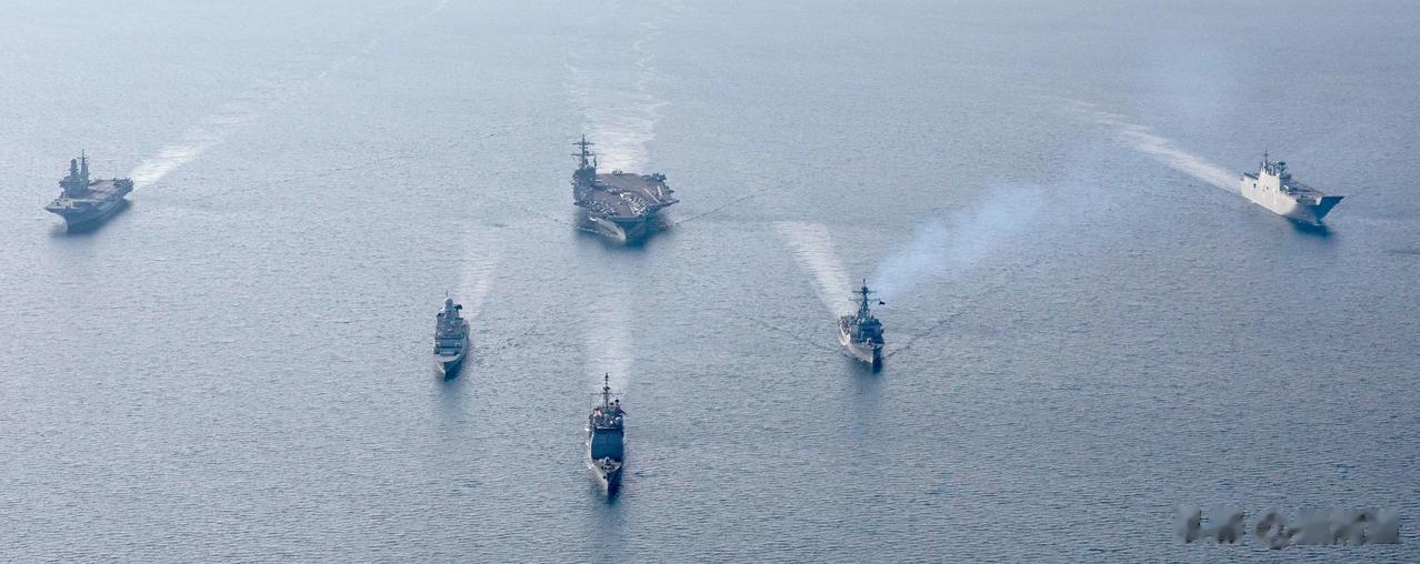 沧龙出海、战舰云集，俄乌冲突爆发一周年之际，包括美军“布什”号在内的三艘“北约”