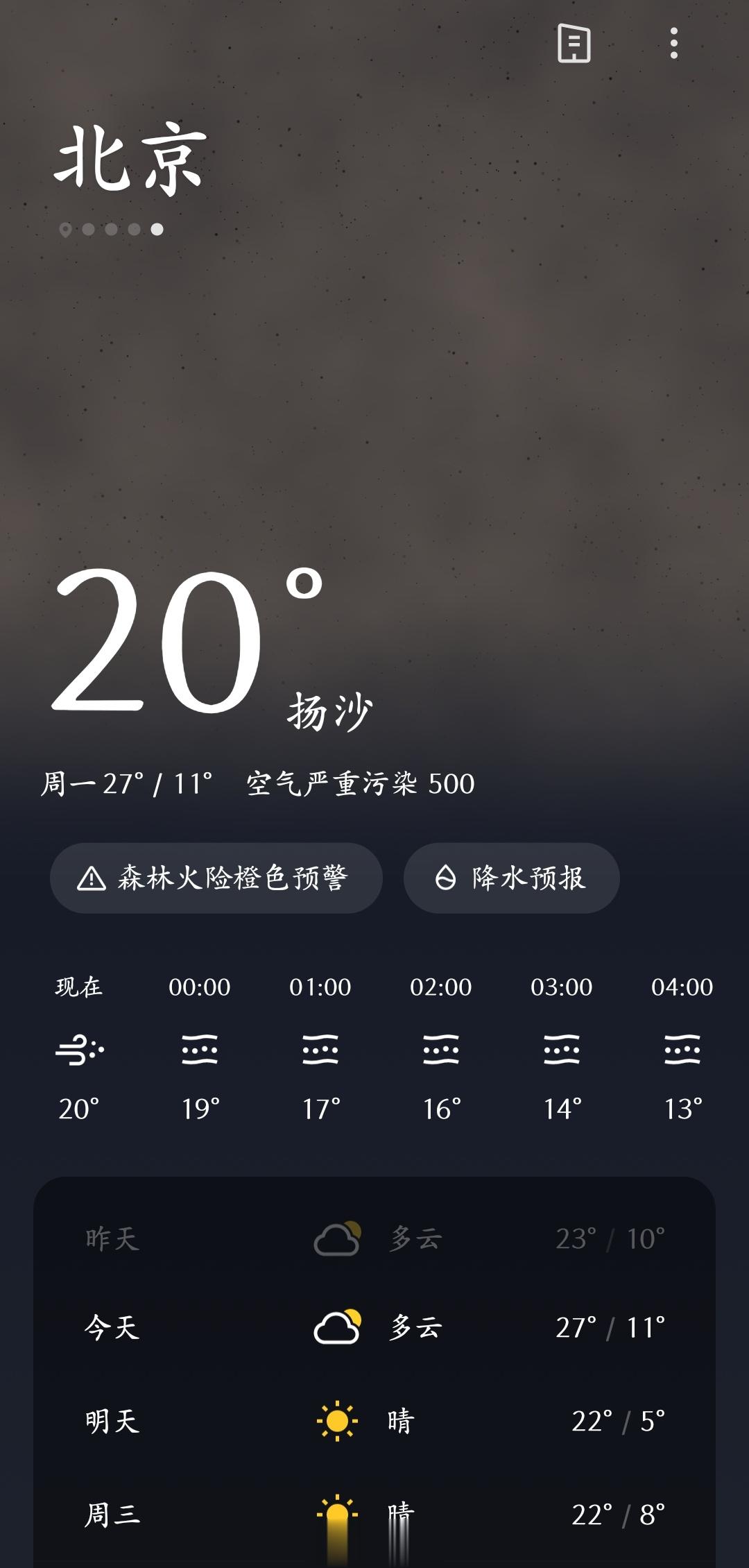 #北京沙尘暴#有个问题，国内数据的上限是500吗？ ​​​