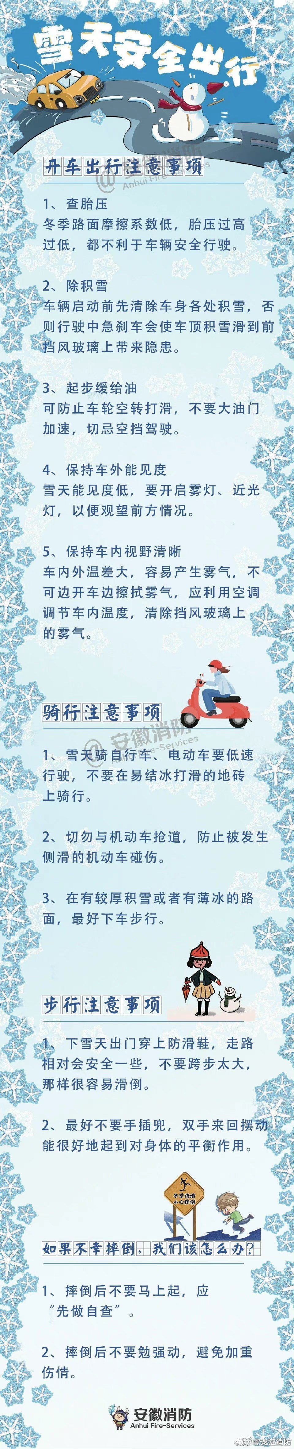 【雪天安全出行】下雪天，对于需