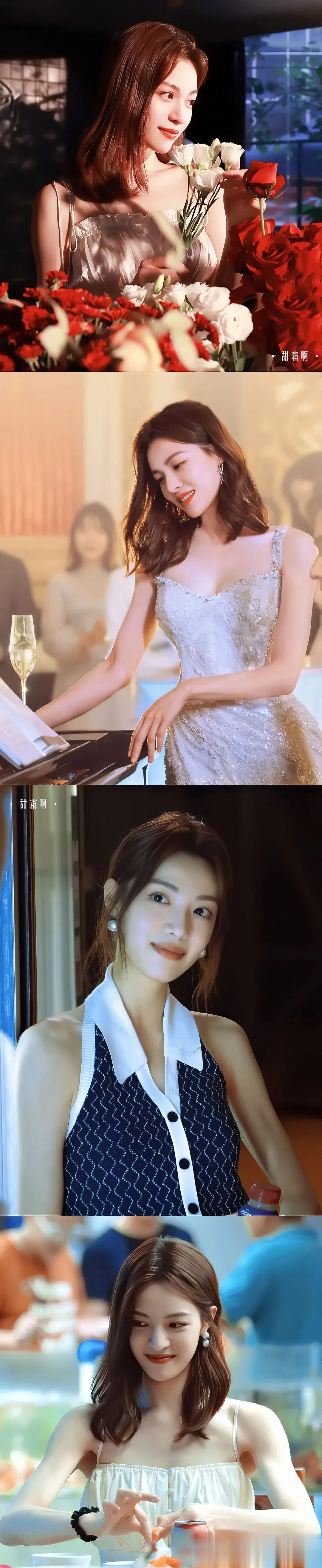 钟楚曦在《最遥远的距离》里是设计师，穿搭风格很时尚摩登，衣服都会有一些小设计，好