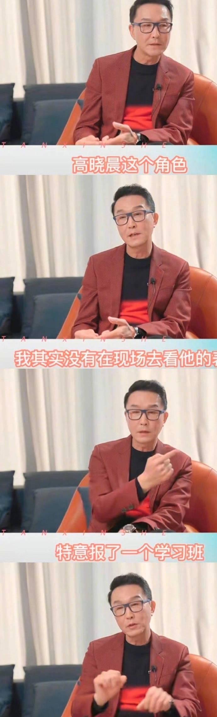 近日，演员吴刚在采访中回应儿子出演《狂飙》高晓晨，他表示这条路既然儿子选择了，