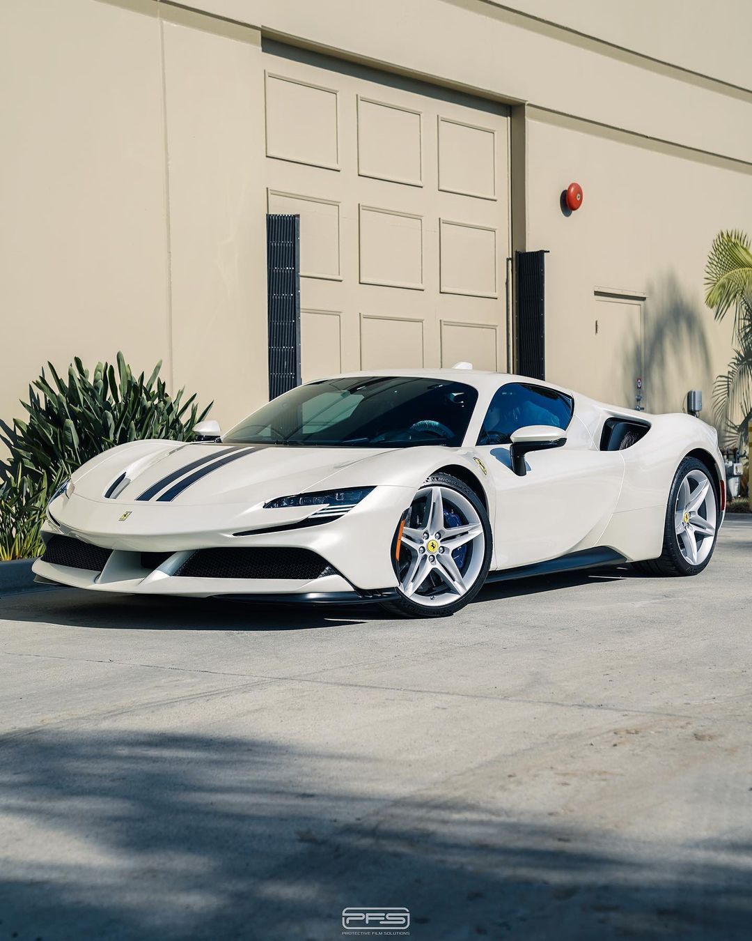 Ferrari SF90 Stradale in a gorgeous pear