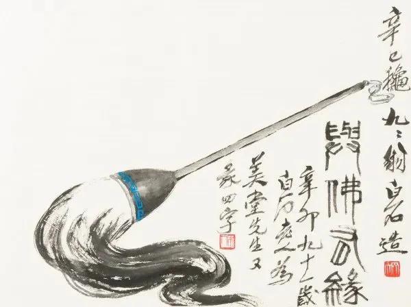 齐白石画佛，简简几笔，禅意十足
  