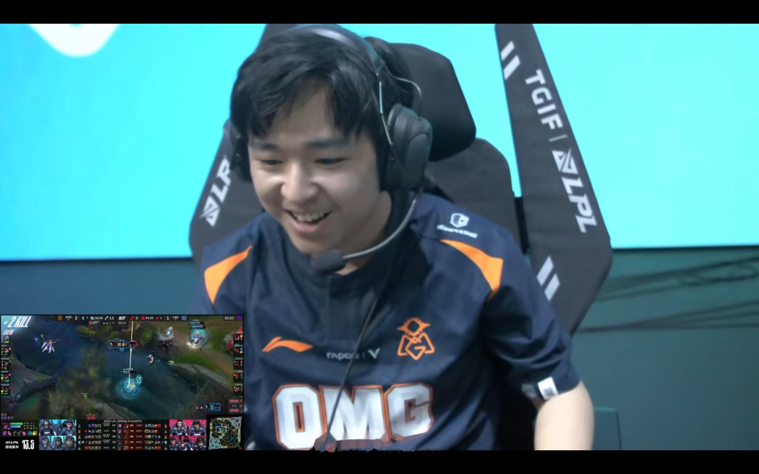 2060天之后，OMG再次挺进LPL季后赛四强，3-1将LNG斩于马下！山鸡哥继