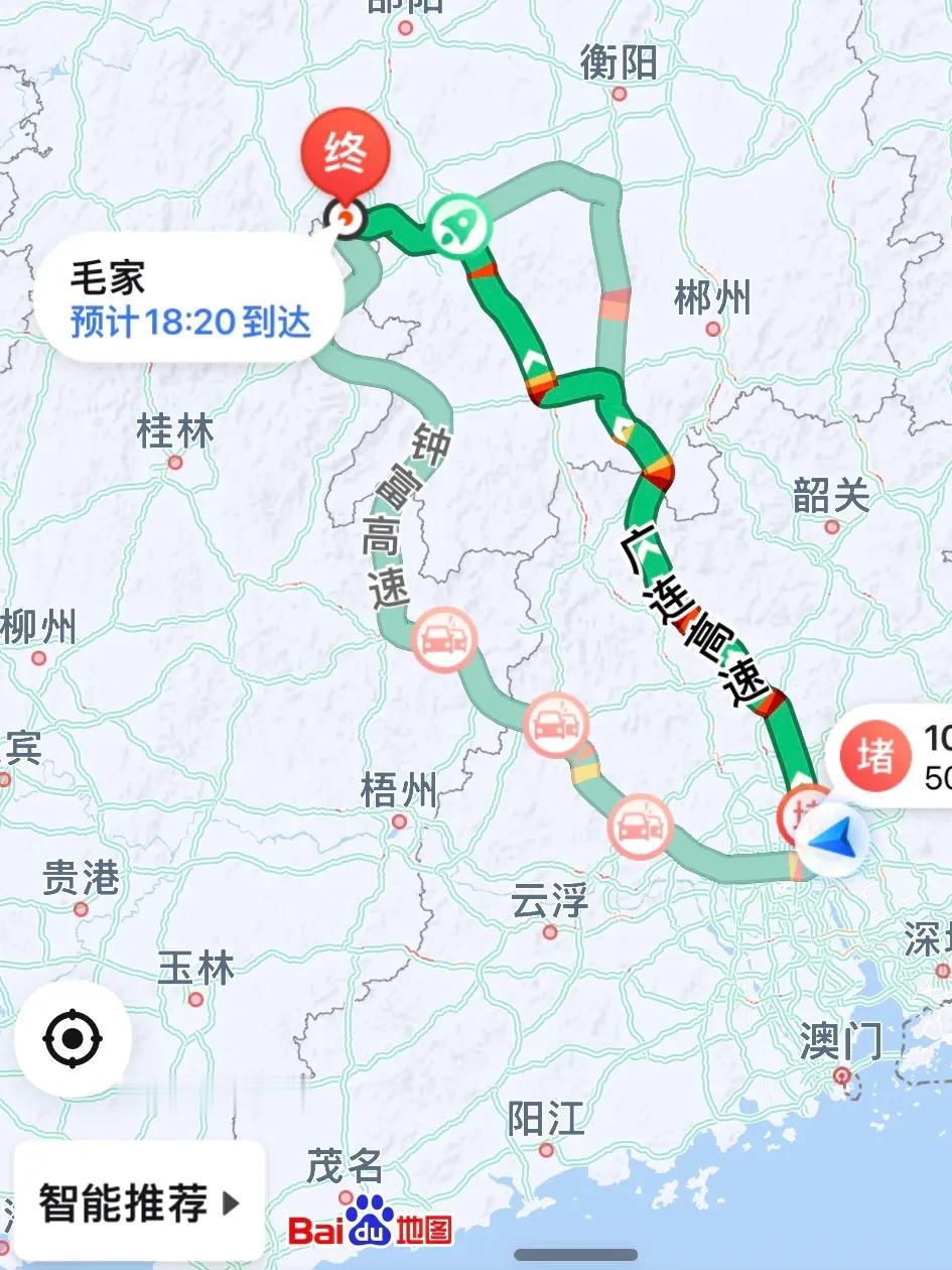 早上起来看了一下回家的路程，原本不到7个小时的车程，现在几条路线基本上要十个小时