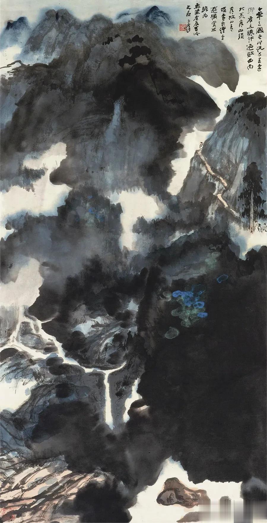  
泼墨画山水，开放得人心
泼