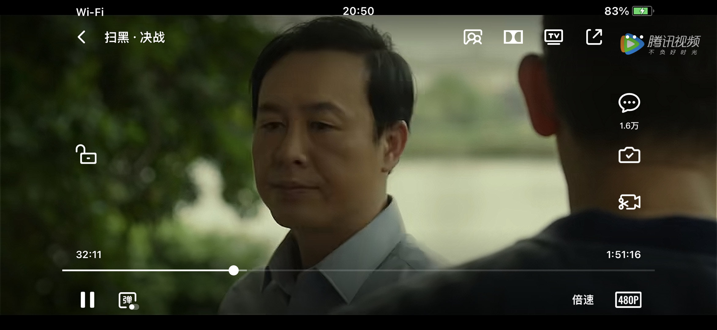 刚看了扫黑 决战，前半部分我很欣慰，刚看了张颂文老师演的黑社会，今天就看到了他当