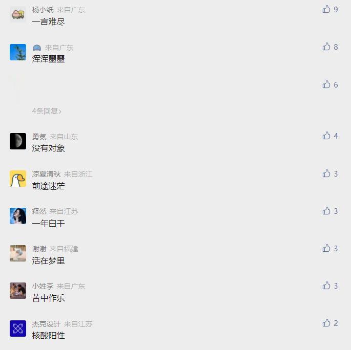 今天，是2022年的最后一天，用4个字总结过去的一年。