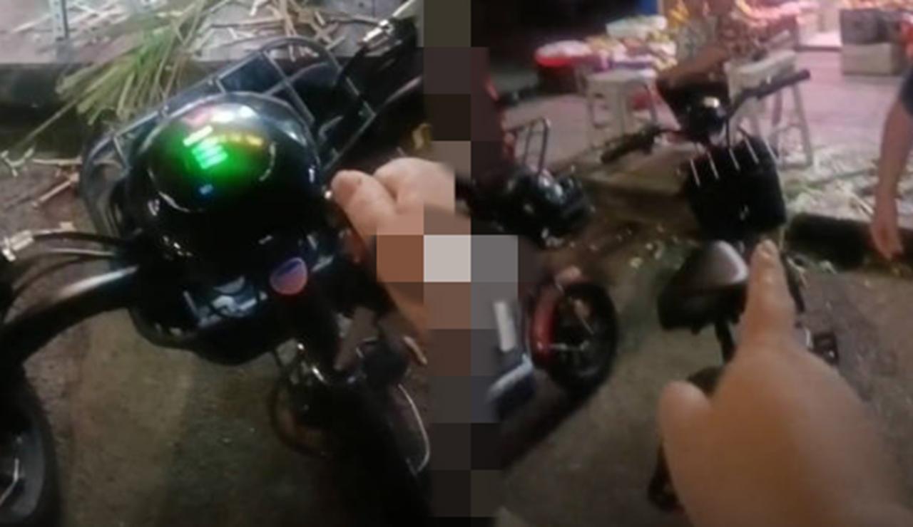 
用自己的钥匙误开别人的电动车