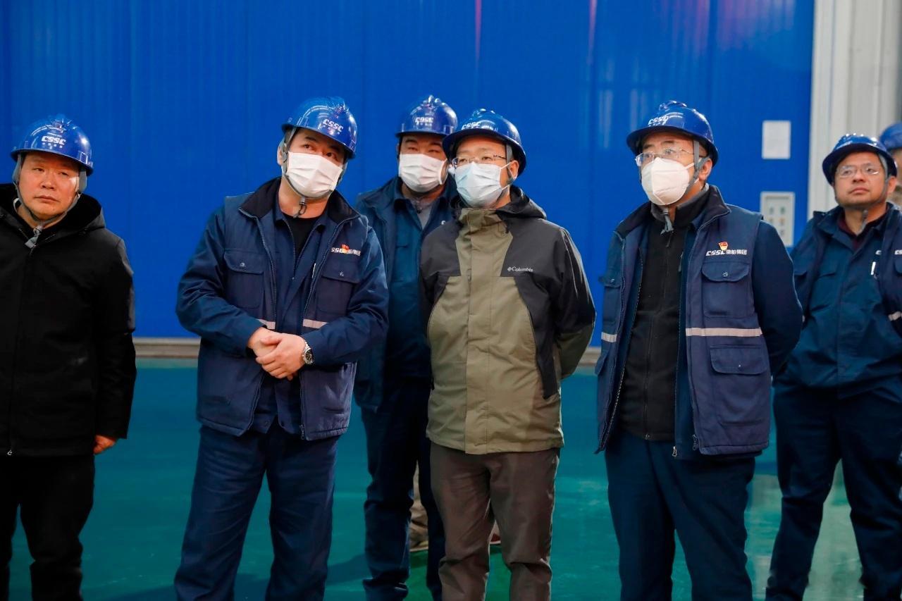 2月16日至17日，江南造船党委副书记、总经理黄文飞一行到渤海造船交流。黄文飞一