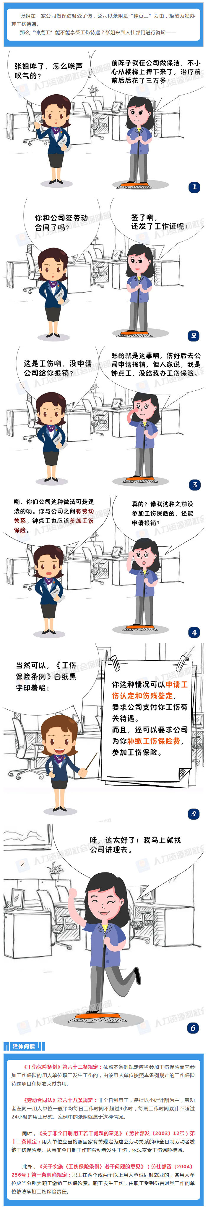 【“钟点工”应享受工伤待遇】来