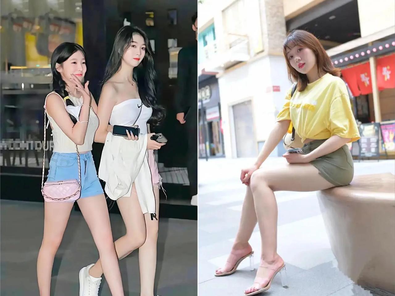 美女欣赏-时尚穿搭-短裤小姐姐