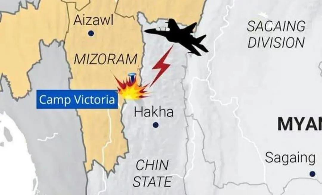  缅甸空军对印缅边境钦民族军营