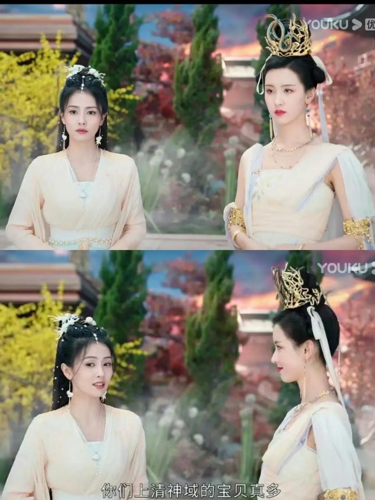 长月烬明》中白鹿和陈都灵的同框对手戏
长月烬明》中白鹿和陈都灵为数不多的同框对手