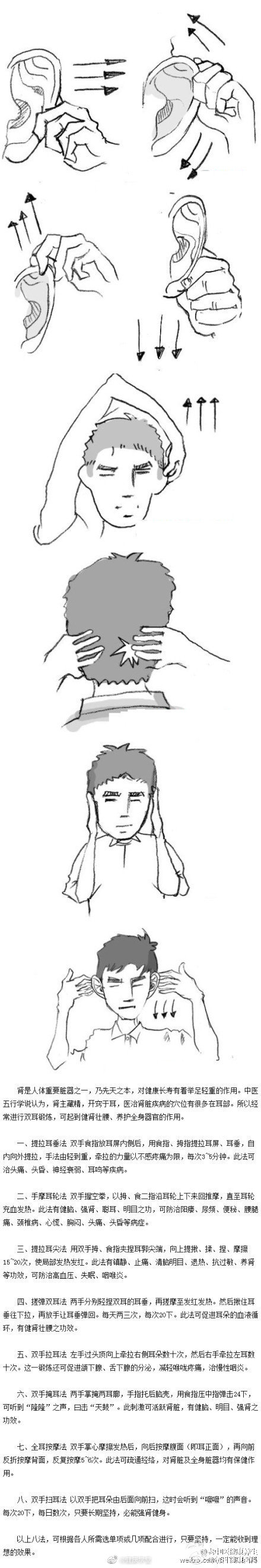 【拉拉耳朵养护全身器官】经常坐着的人，特别是因为工作，每天至少要在电脑前坐着工作