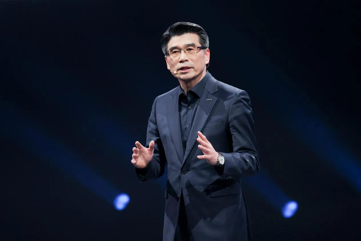 EV5概念车在起亚中国新能源战略发布会上，EV6 GT、EV9概念车同台亮相，其