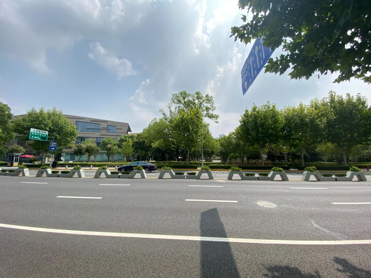 一个周末闲散的下午，路过上海国
