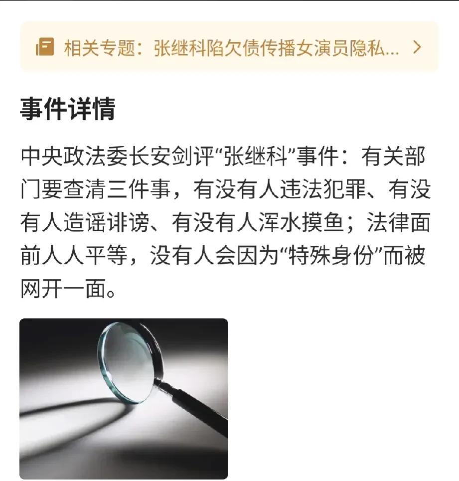  看来张继科赌博、欠债等事件的动静不小，都惊动了有关部门，此次“长安剑”提出的三