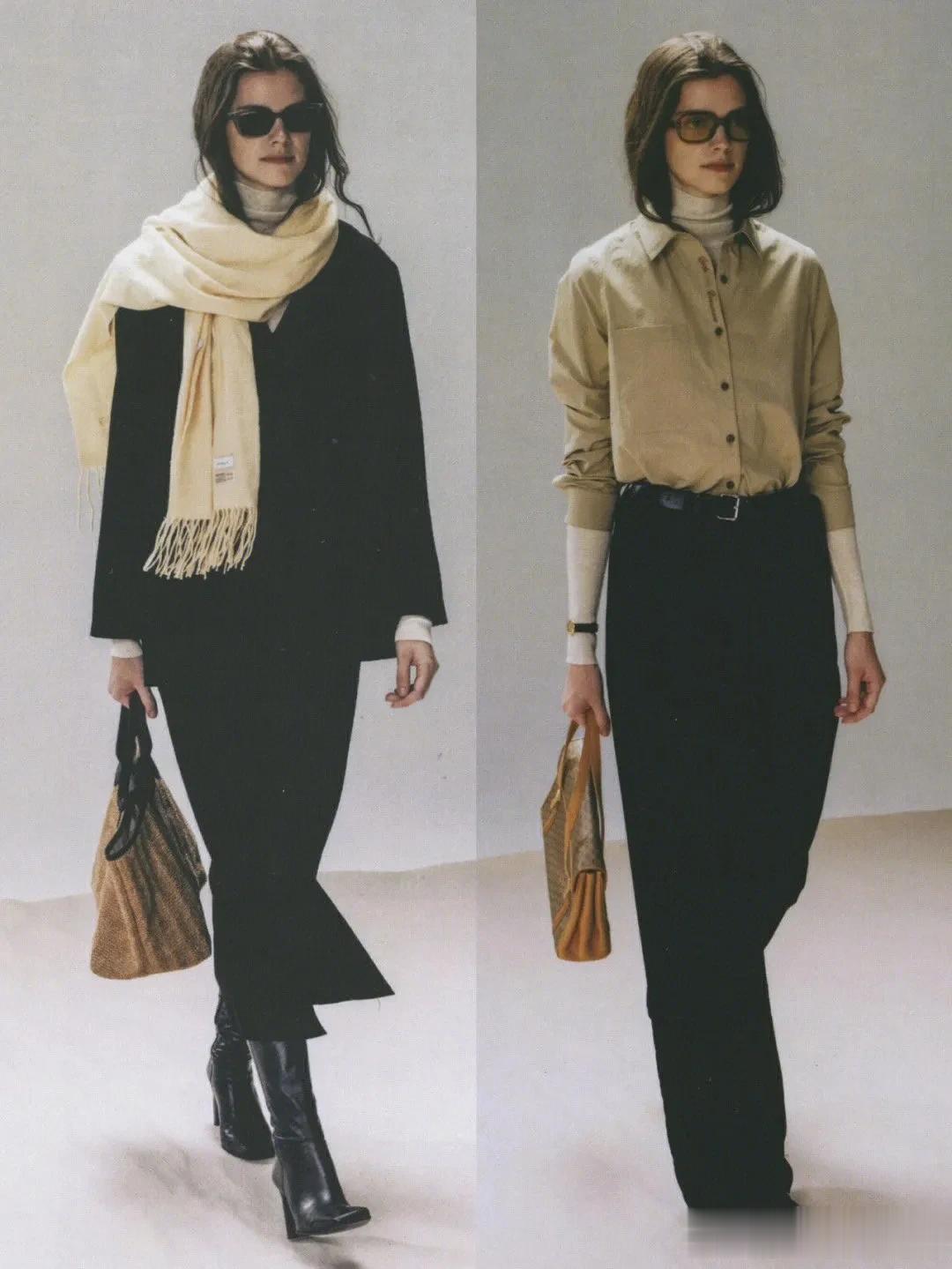 
90年代通勤穿搭look
  