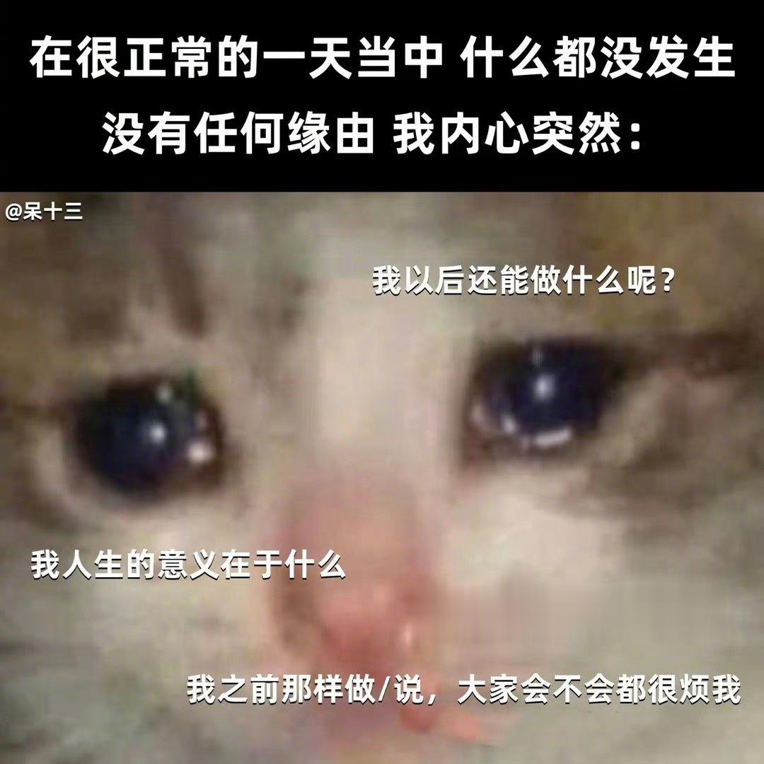 很正常的一天当中的我突然： ​ ​​​