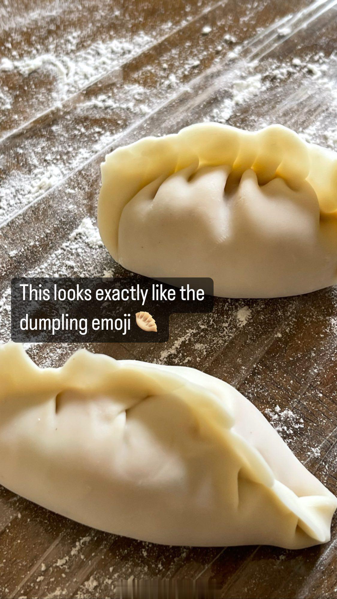 灯爸包的饺子好卡通🥟 ​​​