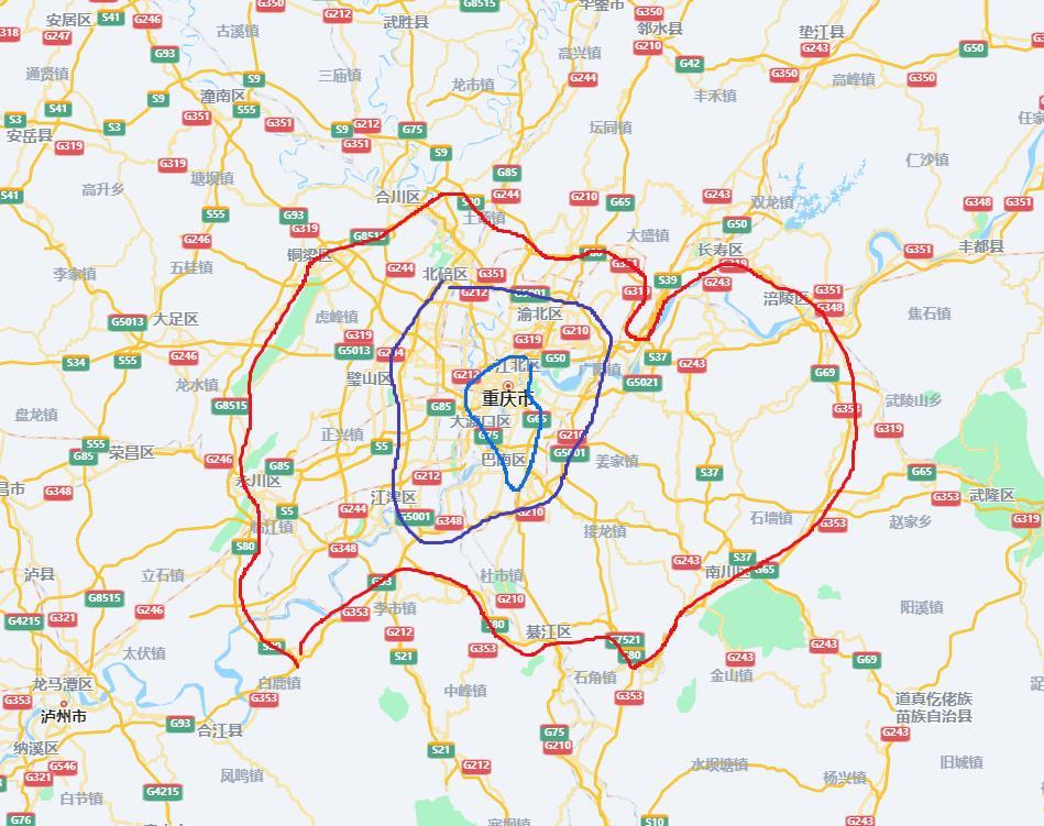 重庆这几年的变化很大。
三环高速成环，主城二十一区交通更紧密；也是主城二十一区，