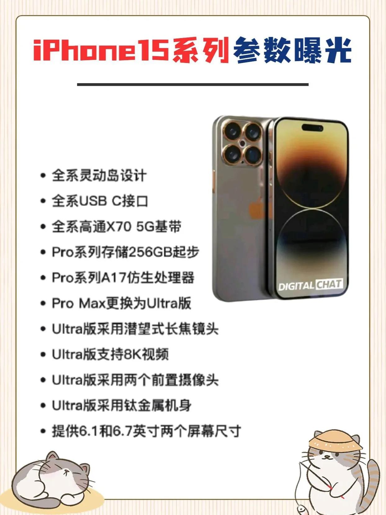 iPhone15系列曝光，这配置你爱了吗 iPhone15曝光 #iPhone1