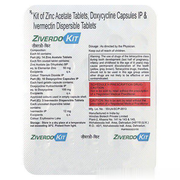 #张捷聊科技# 现在印度政府採用了統一的治療新冠的藥套裝叫Zivedo Kit，