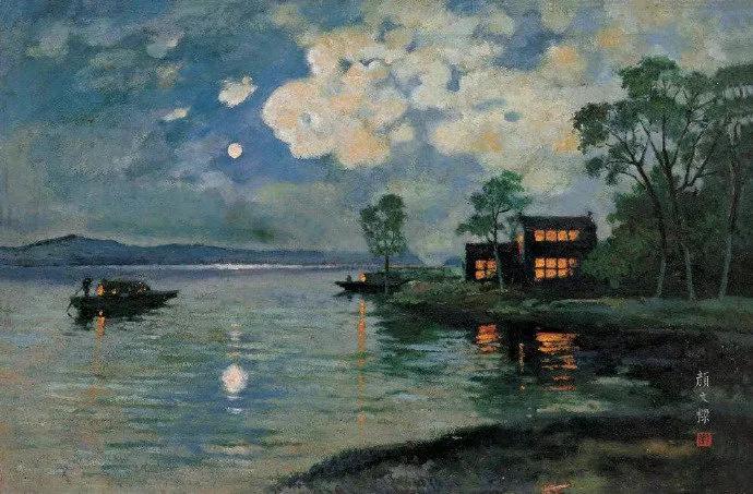 我爱热闹，也爱冷静；爱群居，也爱独处，像今天晚上，一个人在这苍茫的月色下，什么都