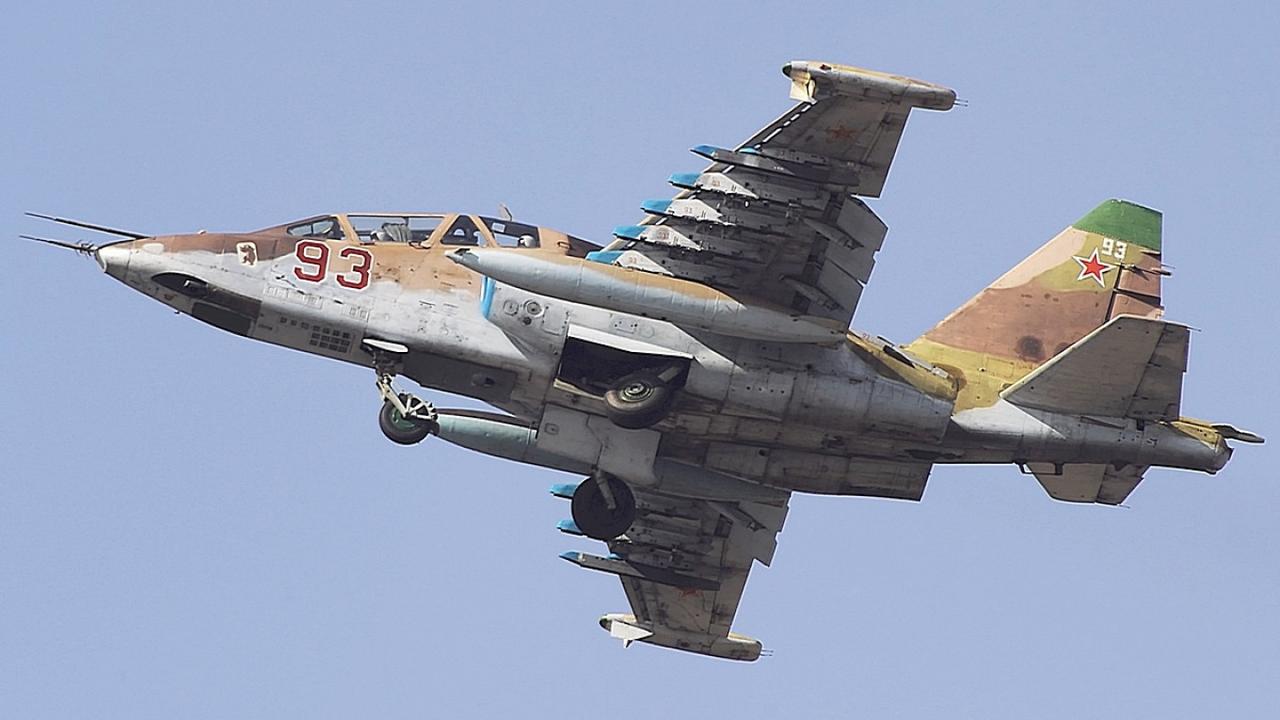 开战以来，俄罗斯第四架 Su-25战机在本土坠毁。今天，一架执行完任务返航的俄 