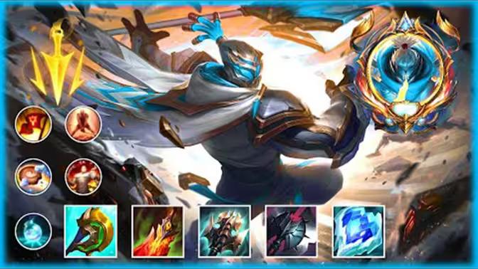 贾克斯在国服还是不够火热啊，我自己打了两个白金一100点的号，大号:43场排位选