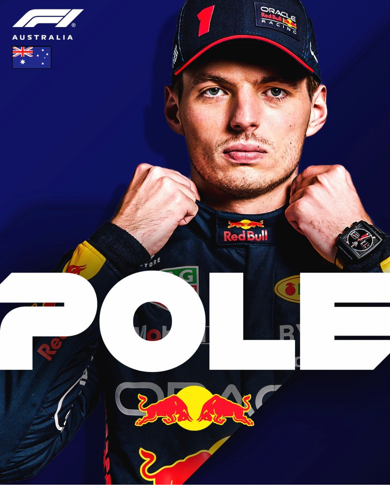 维斯塔潘首次取得F1澳大利亚大奖赛排位赛 杆位拉塞尔和汉密尔顿最后时刻排到第二和