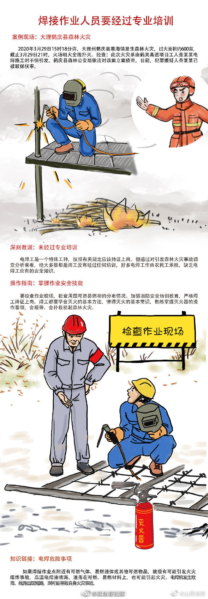 【焊接作业人员要经过专业培训，