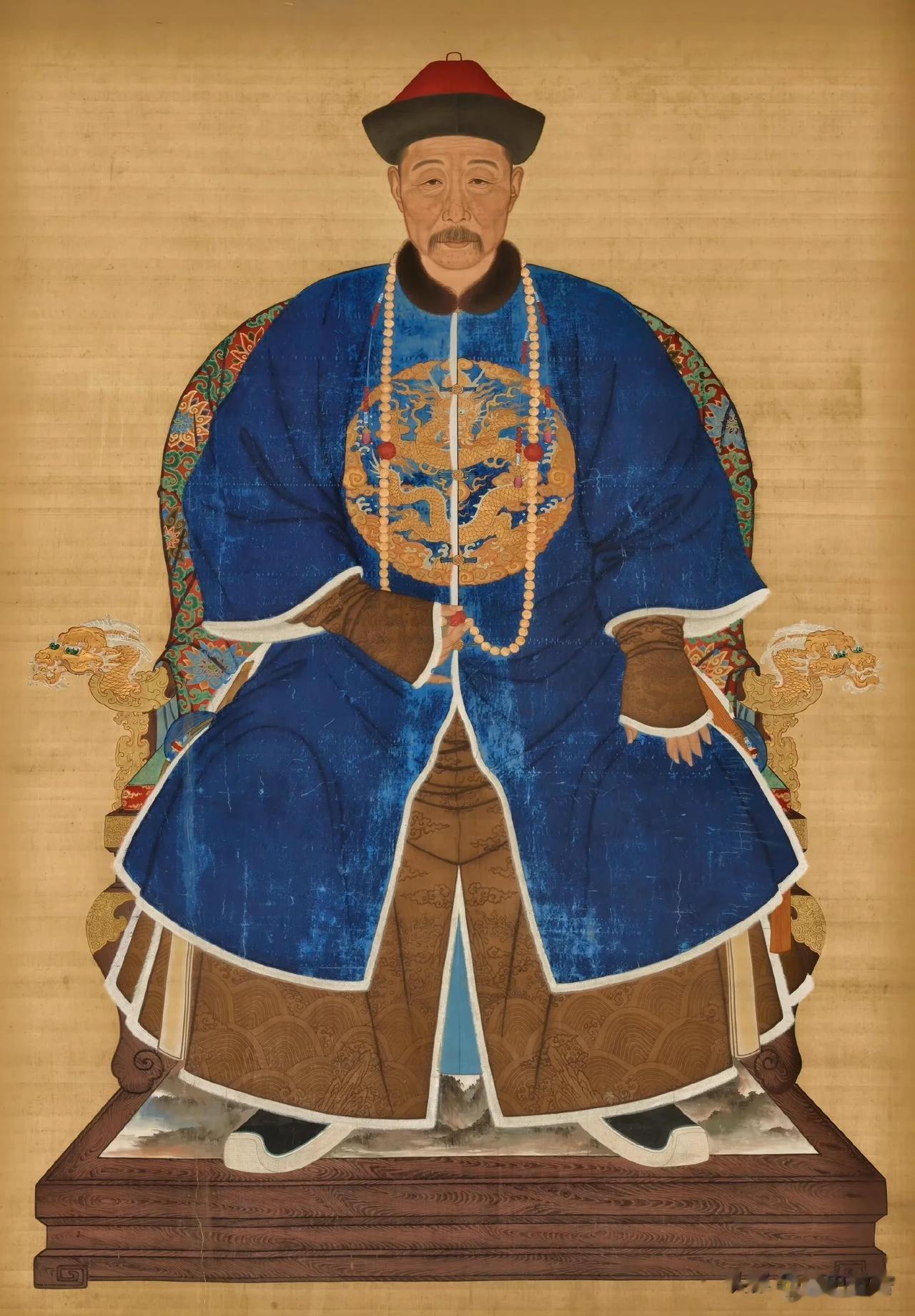 康熙皇帝众位皇子画像
图一：皇二子废太子理密亲王允礽
图二：皇三子诚隐亲王允祉
