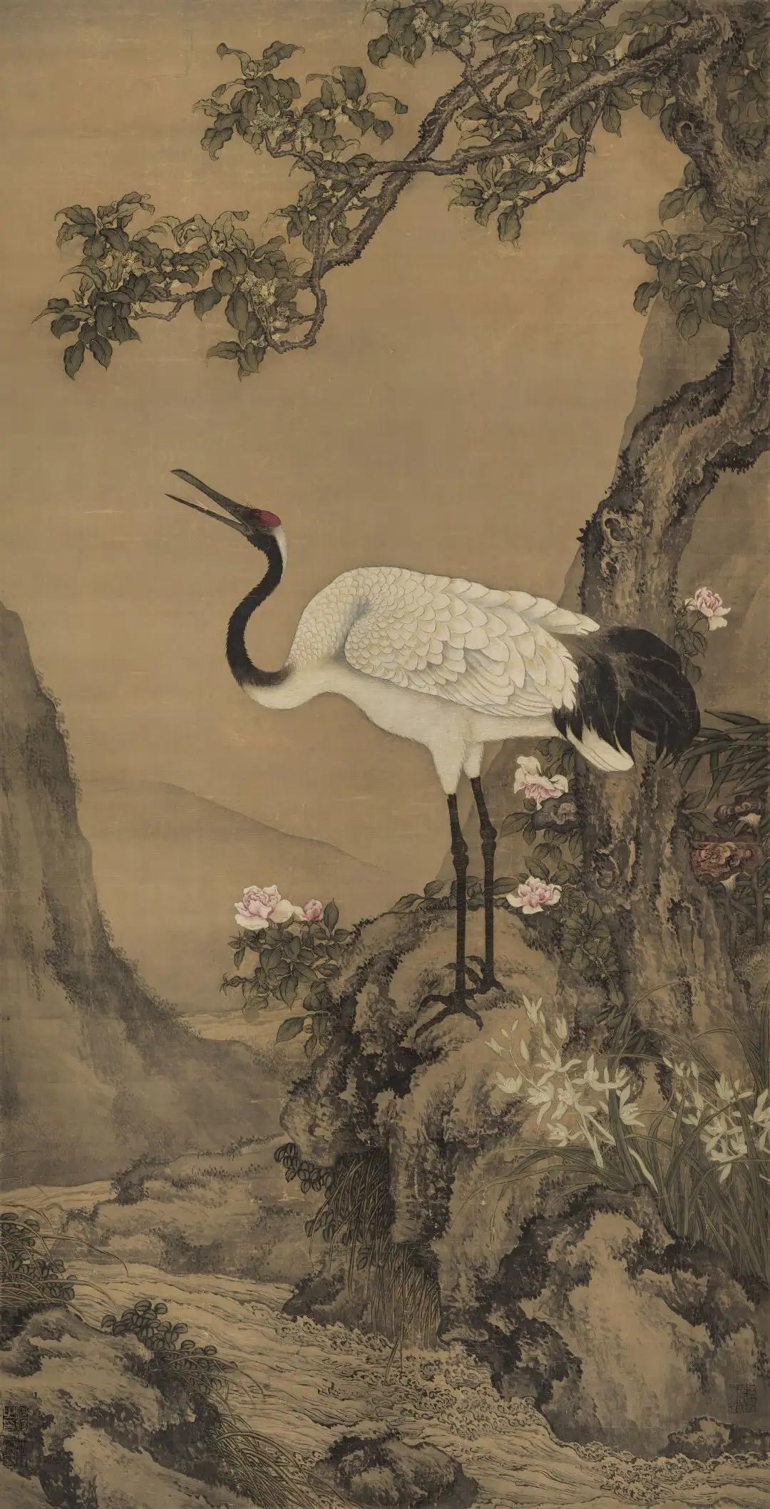 国画中的仙鹤 ​​
  